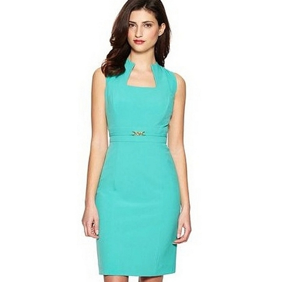Tahari ASL Dresses & Skirts - NWT Tahari - Aqua Yvette Dress